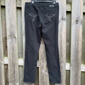 Retro 2009 Grane Black Stretch Jeans Straight Leg Mid-rise size 13